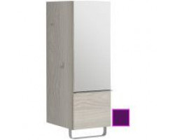 Полуколонна сливовый глянец с зеркальной дверцей шарниры справа Jacob Delafon Odeon Up EB893D-F26