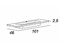 Стеклянная раковина 910x465x145 мм без перелива белая глянцевая BelBagno BB910/465-LV-VTR-BL