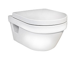 Унитаз подвесной Gustavsberg Hygienic Flush 5G84HR01 безободковый, с сиденьем микролифт, белый