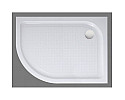 Акриловый поддон 100x80 см BelBagno TRAY-BB-RH-100\/80-550-15-W-R