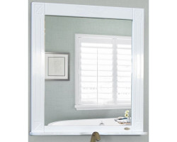 Зеркало 77x85 см белый глянец Atoll Милана