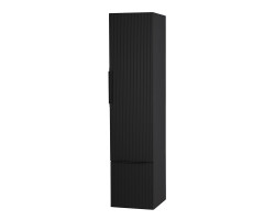 Колонна подвесная с распашной дверью с зеркалом внутри CEZARES PREMIUM PLISSE 55507 Nero opaco