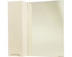 Зеркальный шкаф 80x80 см бежевый глянец L Bellezza Андрэа 4619013002077