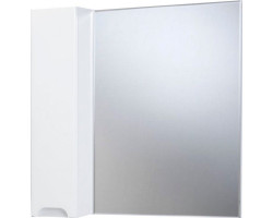 Зеркальный шкаф 80x80 см белый глянец L Bellezza Андрэа 4619013002015