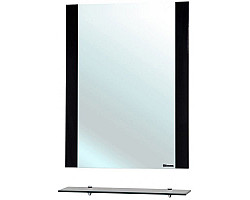 Зеркало 68x80 см черный глянец Bellezza Рокко 4613711030042