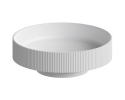 Раковина-чаша Boheme Corian 40 801-R-MW Белая матовая