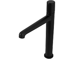 Смеситель для раковины BelBagno Uno UNO-LMC-NERO-W0 без донного клапана, черный матовый