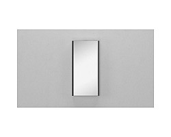 Зеркальный шкаф 40x80 см черный матовый Velvex Klaufs zsKLA.40-217