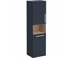 Пенал подвесной темно-синий матовый с бельевой корзиной L VitrA Root 68008