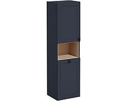 Пенал VitrA Root Classic 68522 подвесной L, с бельевой корзиной, темно-синий матовый