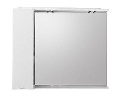 Зеркальный шкаф 80x75 см Bianco Lucido BelBagno Marino MARINO-SPC-800\/750-1A-BL-P-L