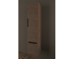 Колонна подвесная с одной распашной дверцей и выдвижным ящиком CEZARES 55182 Frassino scuro