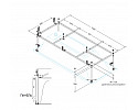 Акриловый поддон BelBagno TRAY-BB-RH-120/80-550-15-W-L (левый)