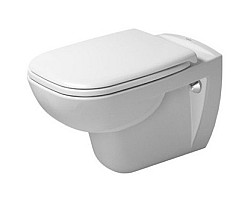 Унитаз подвесной Duravit D-Code 45700900A1 безободковый, с сиденьем микролифт, альпийский белый