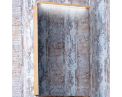 Зеркальный шкаф Бриклаер Форест 40 4627125414695 с подсветкой Дуб золотой Антрацит