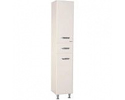 Пенал напольный с бельевой корзиной бежевый глянец L\/R Bellezza Балтика 4628904100075