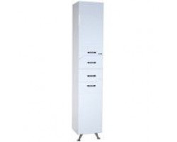 Пенал напольный с бельевой корзиной белый глянец L\/R Bellezza Дрея 4631304120017