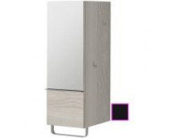 Полуколонна черный глянец с зеркальной дверцей шарниры слева Jacob Delafon Odeon Up EB893G-274