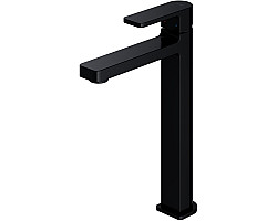 Смеситель для раковины Omnires Baretti BA7812BL без донного клапана, черный матовый