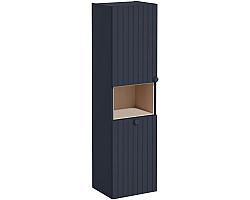 Пенал VitrA Root Groove 69098 подвесной L, с бельевой корзиной, темно-синий матовый