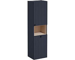 Пенал VitrA Root Groove 69105 подвесной R, с бельевой корзиной, темно-синий матовый