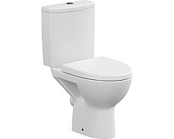 Унитаз-компакт Cersanit Parva KO-PA011-3\/6-COn-DL безободковый, с сиденьем микролифт, белый