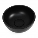 Раковина для ванной накладная Uperwood Belfast круглая, бетон, цвет черный