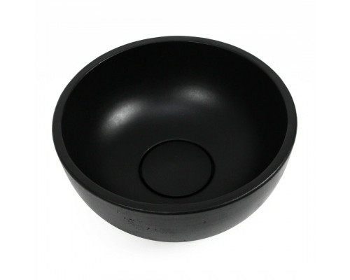 Раковина для ванной накладная Uperwood Belfast круглая, бетон, цвет черный