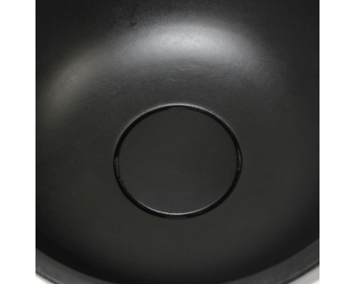 Раковина для ванной накладная Uperwood Belfast круглая, бетон, цвет черный
