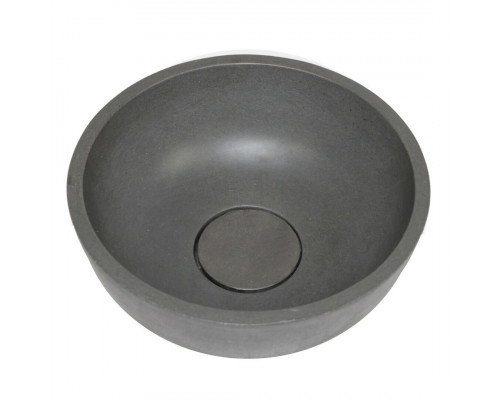 Раковина для ванной накладная Uperwood Belfast круглая, бетон, цвет графит