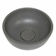 Раковина для ванной накладная Uperwood Belfast круглая, бетон, цвет графит