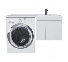 Тумба под стиральную машину Uperwood Magenta, 50 см, подвесная, белая, с дверцами
