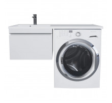 Тумба под стиральную машину Uperwood Magenta, 50 см, подвесная, белая, выдвижной ящик