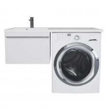 Тумба под стиральную машину Uperwood Magenta, 50 см, подвесная, белая, выдвижной ящик