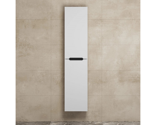 Шкаф-пенал для ванной Uperwood Tanos подвесной, 33х27х150 см, левый, белый/графит