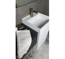 Раковина напольная Boheme Cube 48 802-3R-MW цвет Белый матовый
