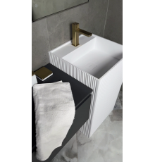 Раковина напольная Boheme Cube 48 802-3R-MW цвет Белый матовый