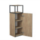 Приобрести Шкаф-пенал Corozo Форест 35 N, подвесной, цвет дуб канзас коричневый в магазине сантехники Santeh-Crystal.ru