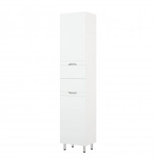 Шкаф-пенал Corozo Лея Z2 40, правый, с бельевой корзиной, цвет белый