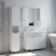 Купить Шкаф-пенал Corozo Мирра 35, цвет белый в магазине сантехники Santeh-Crystal.ru