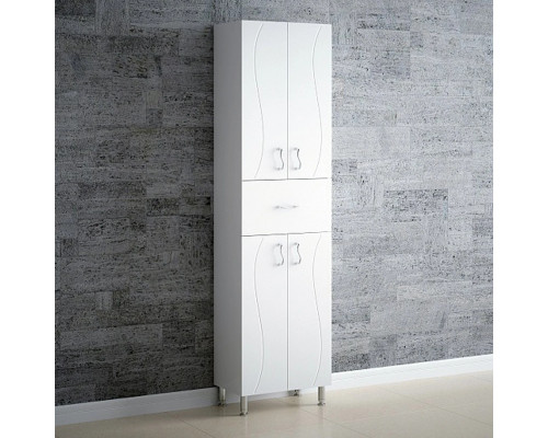 Приобрести Шкаф-пенал Corozo Криста 50 Z1, цвет белый в магазине сантехники Santeh-Crystal.ru