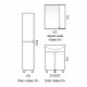Заказать Мебель для ванной Corozo Сириус 65, цвет белый в магазине сантехники Santeh-Crystal.ru