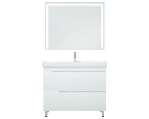 Приобрести Мебель для ванной Corozo Юта Люкс Z2 100, цвет белый в магазине сантехники Santeh-Crystal.ru