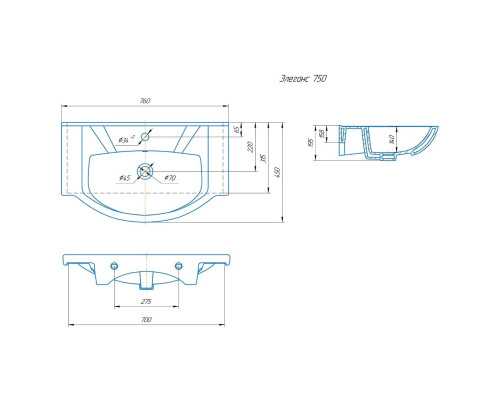Купить Мебель для ванной Corozo Мирра 75, цвет белый в магазине сантехники Santeh-Crystal.ru