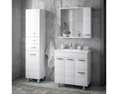Приобрести Мебель для ванной Corozo Денвер Z2 80, цвет белый в магазине сантехники Santeh-Crystal.ru