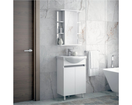 Заказать Мебель для ванной Corozo Джуно 50 М, цвет белый в магазине сантехники Santeh-Crystal.ru