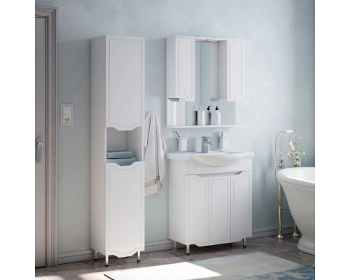 Купить Мебель для ванной Corozo Мирра 75, цвет белый в магазине сантехники Santeh-Crystal.ru