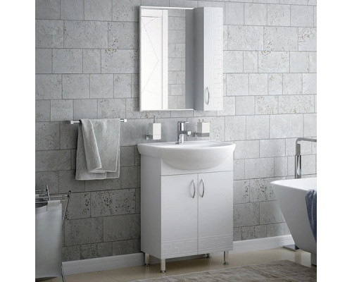 Купить Мебель для ванной Corozo Олимп 60, цвет белый в магазине сантехники Santeh-Crystal.ru