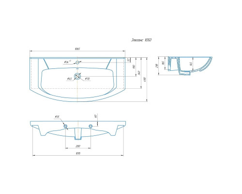 Заказать Мебель для ванной Corozo Мирра 105, цвет белый в магазине сантехники Santeh-Crystal.ru