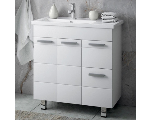 Приобрести Мебель для ванной Corozo Денвер Z2 80, цвет белый в магазине сантехники Santeh-Crystal.ru